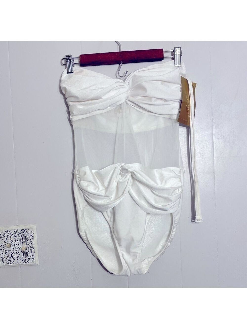 Gottex Couture Strapless One Piece Swimsuit L NWT | Vintage 90s Designer